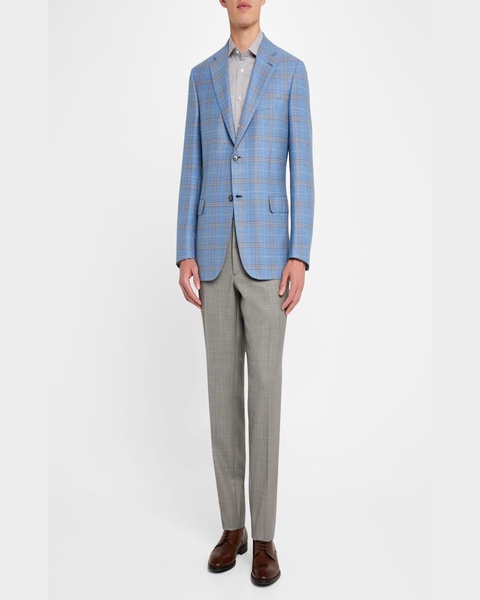 Men's Wool Plaid Sport Coat