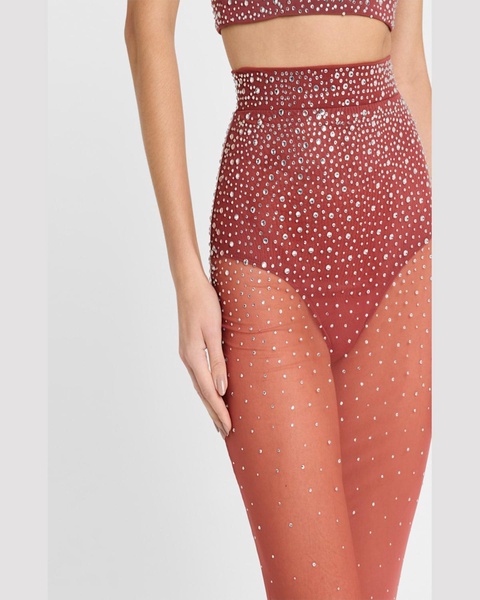 Column Maxi Skirt in Crystal Mesh