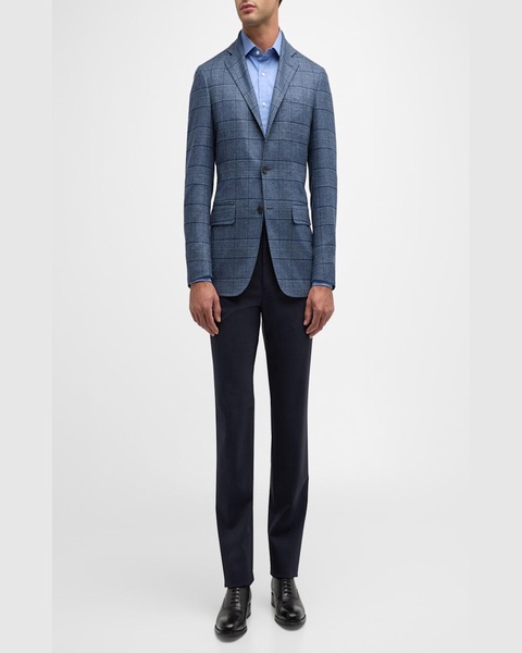 Men's Large Plaid Sport Coat