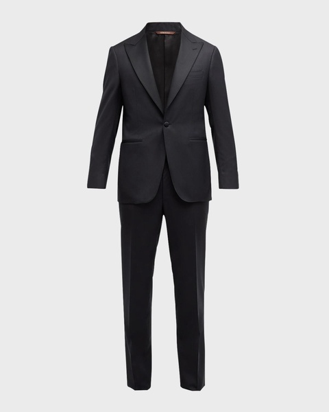 Men's Wool Diamond Weave Tuxedo