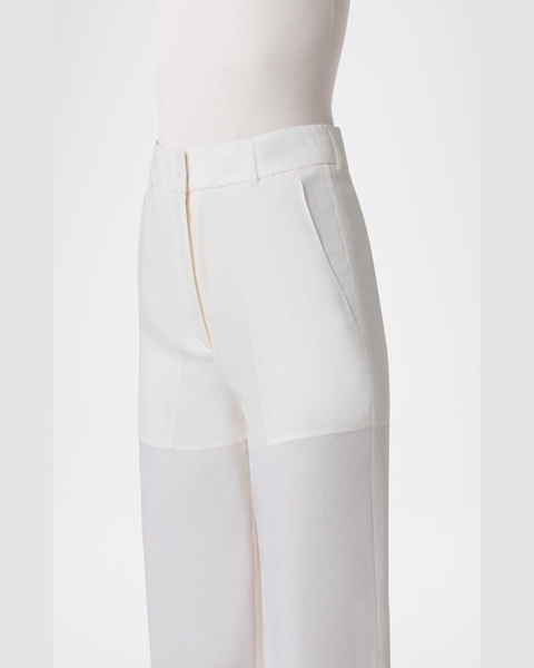 Melin Panama Silk Organza Straight-Leg Pants