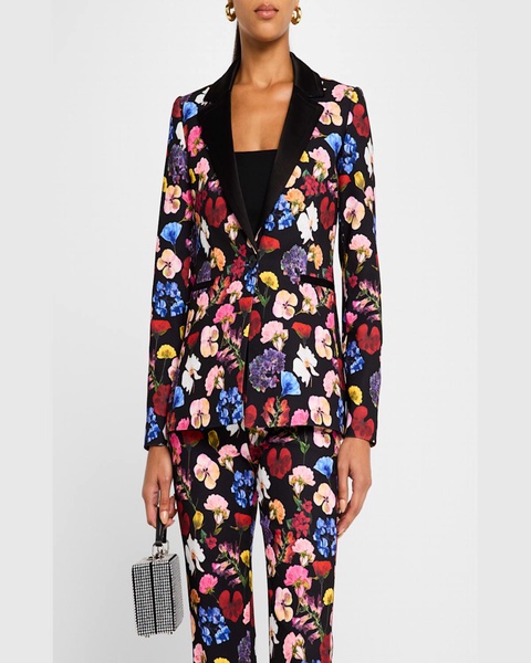 Timeless Blossom Hundley Notch Collar Fitted Blazer