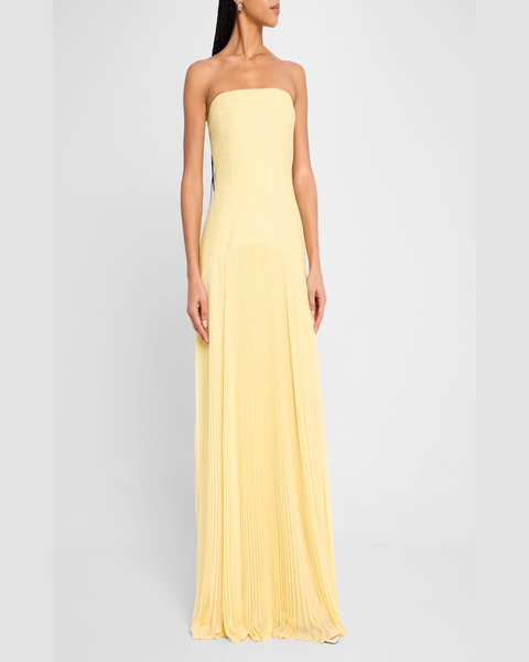 Sunniva Strapless Drop-Waist Dress