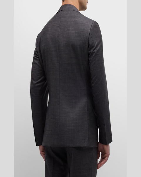 Men's Solid Wool Tic Suit