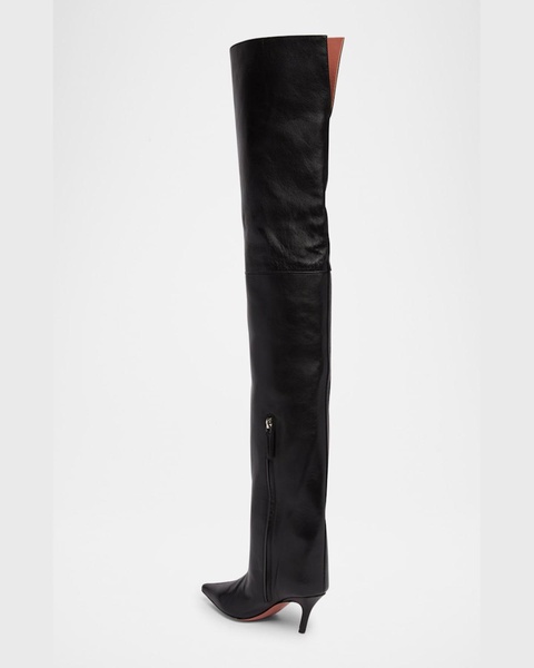 Fiona Leather Over-The-Knee Boots