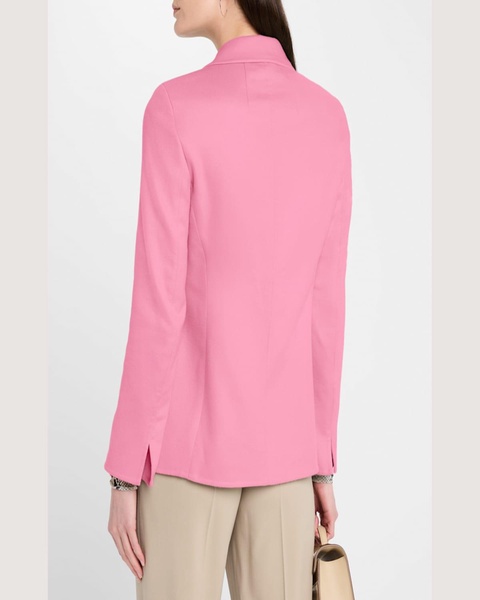 Saigon Single-Breasted Linen-Silk Jacket