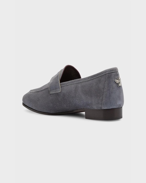 Flaneur Suede Flat Penny Loafers