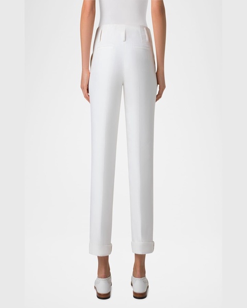 Marlin Conical-Leg Cuffed Ankle Pants