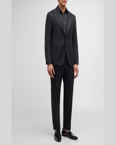 Men's Wool Diamond Weave Tuxedo