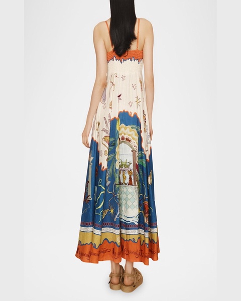 Surrealist Summer Midi Sundress