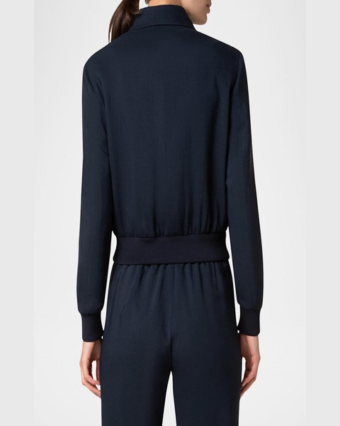 Cool Wool Collared Bomber Jacket