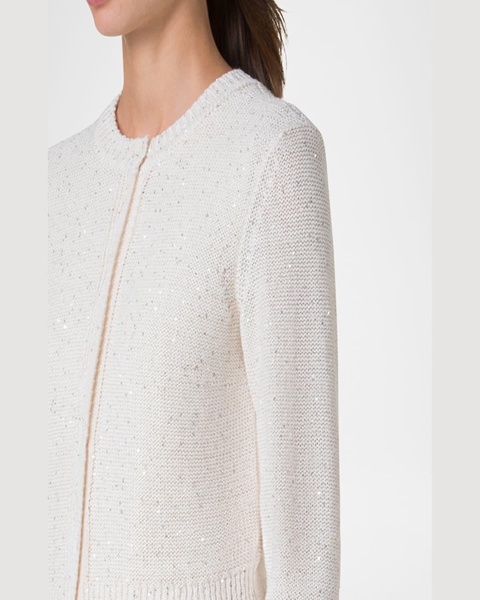 Micro Sequined Knit Cardigan