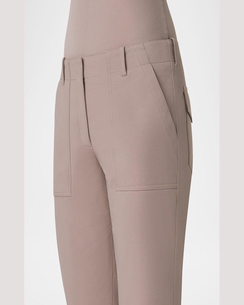 Franco Bi-Stretch Cotton Gabardine Slim-Leg Ankle Pants