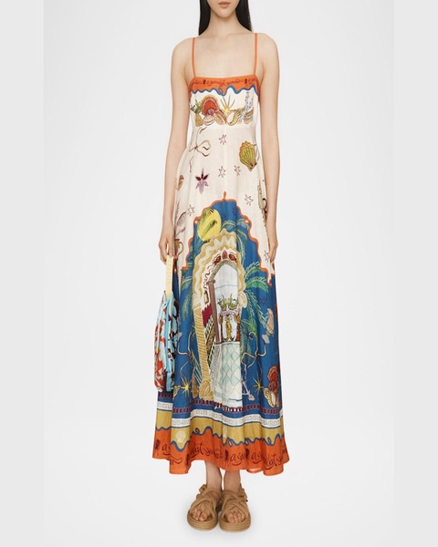 Surrealist Summer Midi Sundress