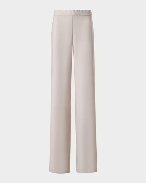 Filibert Cupro Gabardine Straight-Leg Elastic-Waist Pants