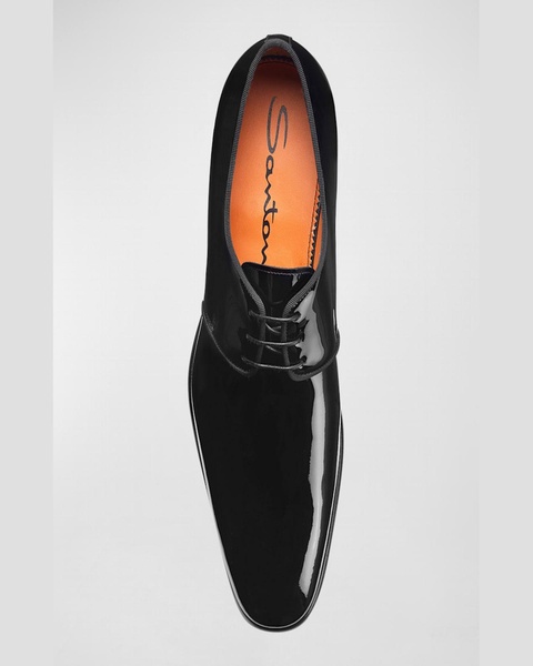 Men's Isogram Patent Leather Derby Shoes