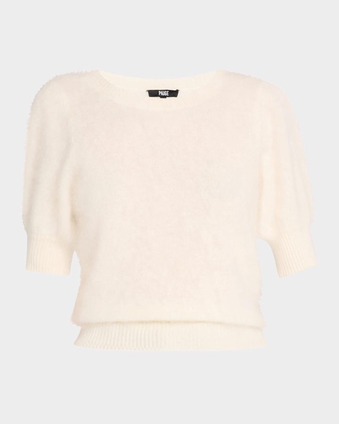 Gladiolus Short-Sleeve Cashmere Sweater