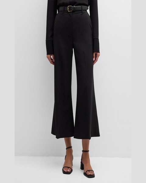 Cropped Wide-Leg Seasonless Wool Trousers