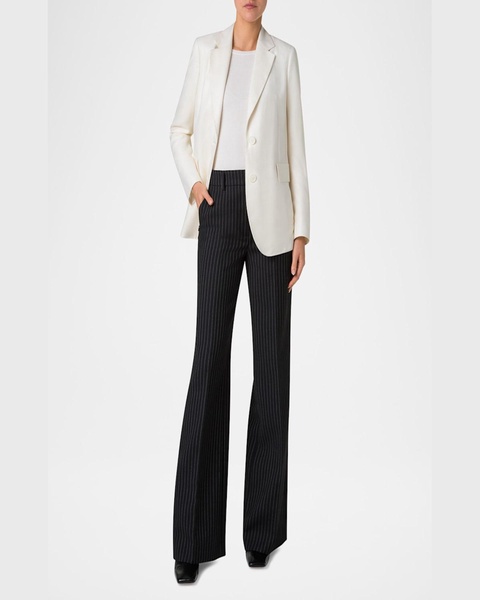 Malik Cashmere-Silk Single-Breasted Jacket