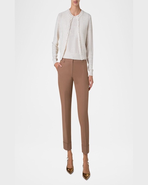 Micro Sequined Knit Cardigan