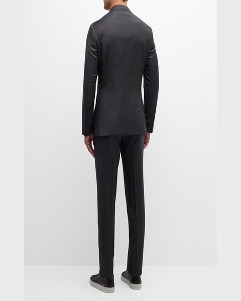 Men's Solid Wool Tic Suit