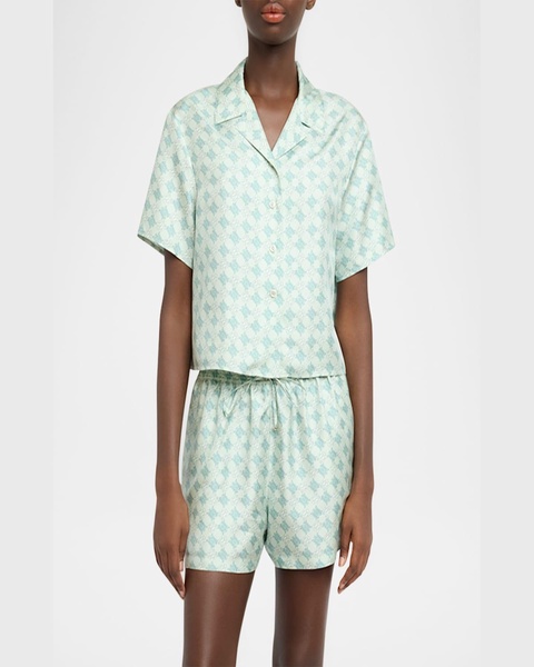 MA Quad Silk Button-Down Shirt