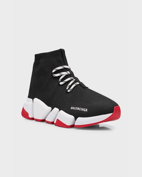 Speed Knit Lace-Up Trainer Sneakers