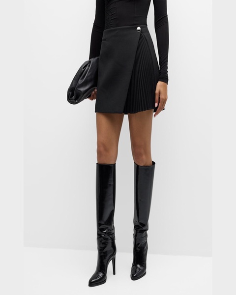 Callen Pleated A-Line Mini Skirt