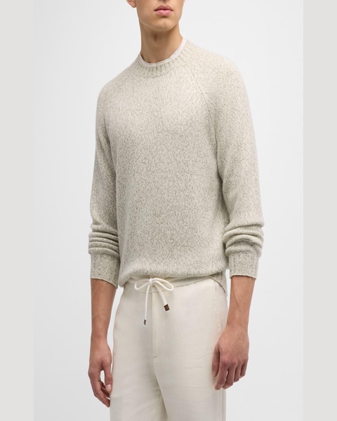 Men's Mouline Cashmere Crewneck Sweater