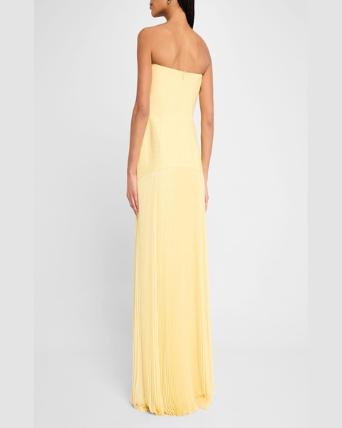 Sunniva Strapless Drop-Waist Dress