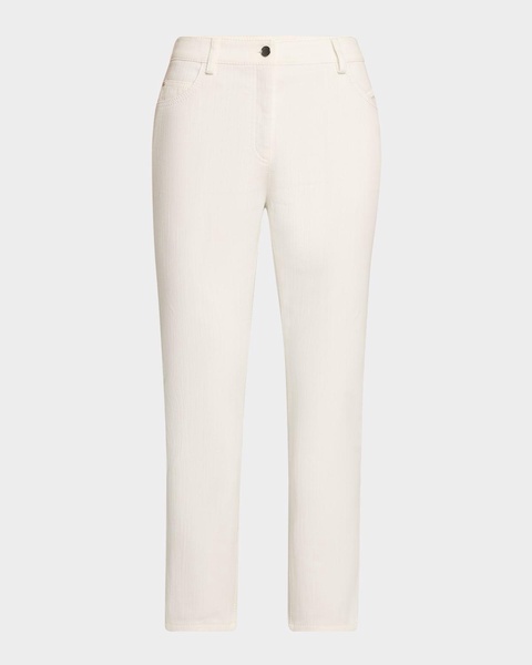 Maru Slim-Leg Ankle Stretch Denim Pants