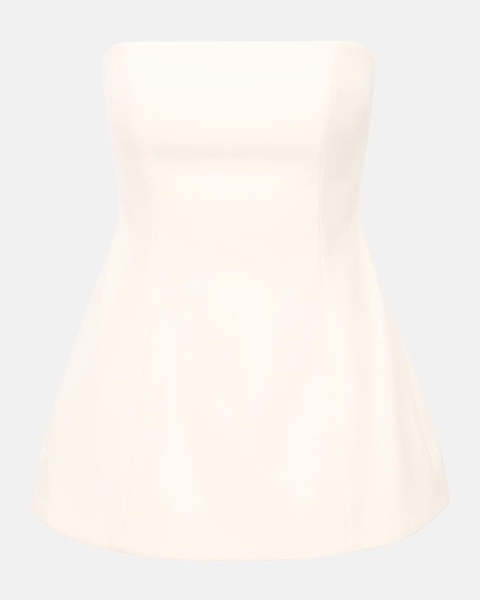 Silvia Strapless Peplum Top