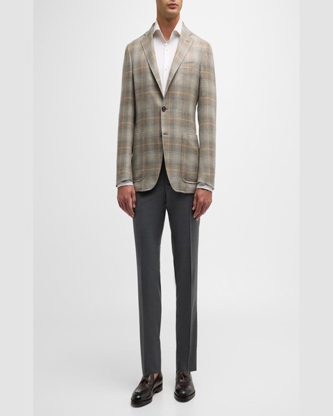 Men's Cashmere Plaid Sport Coat