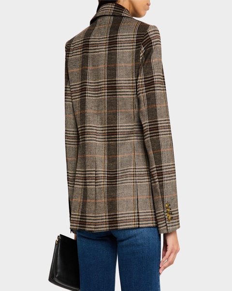 Single-Breasted Plaid Weekend Blazer