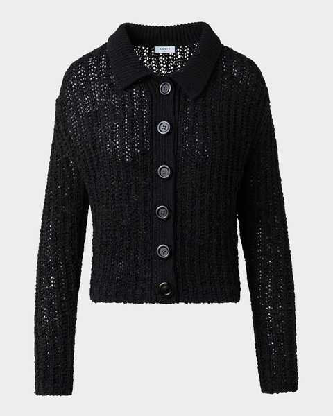 Summer Tweed Knit Boxy Cardigan