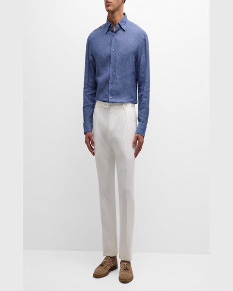 Men's Journey Slim Linen Trousers