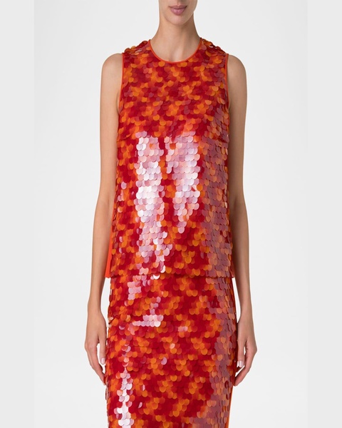 Sequined Dot Tank Top