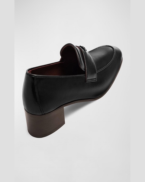 Leather Flat Loafers
