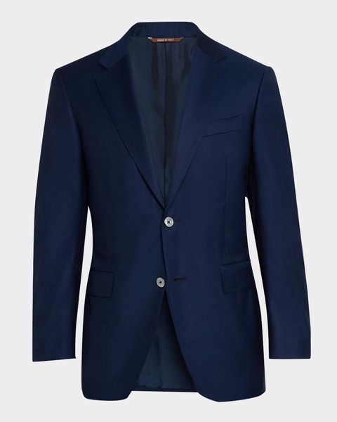 Men's Solid 150s Wool Twill Blazer