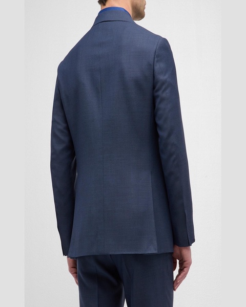 Men's Textured Super 130s Wool Suit