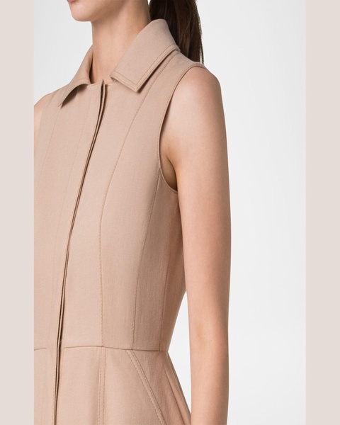 Sleeveless Cotton Midi Shirtdress