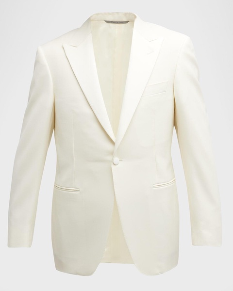 Men's Solid Wool Dinner Jacket