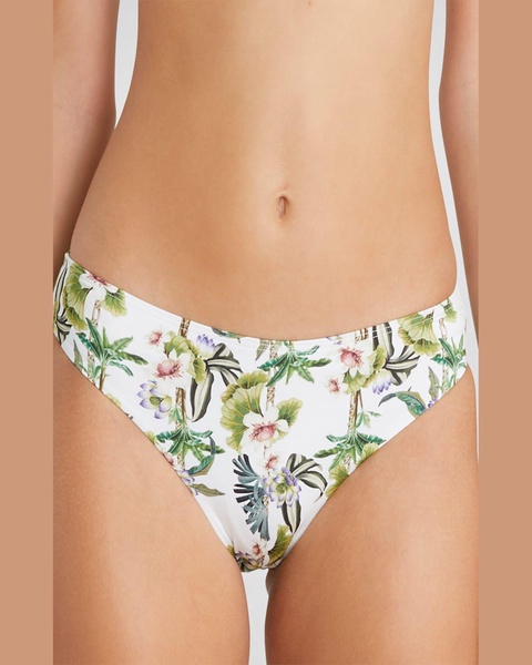 Daffodil-Print Charlize Classic Bikini Bottoms 
