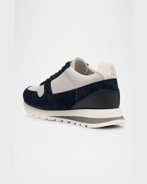 Men's Olimpo Leather and Suede Sneakers