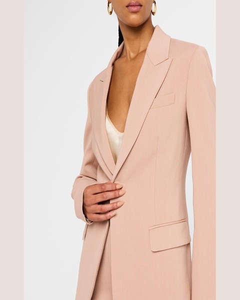 Brandon Single-Button Peak-Lapel Jacket
