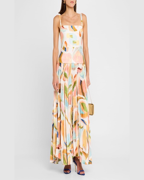 Leasgill Open-Back Midi Dress