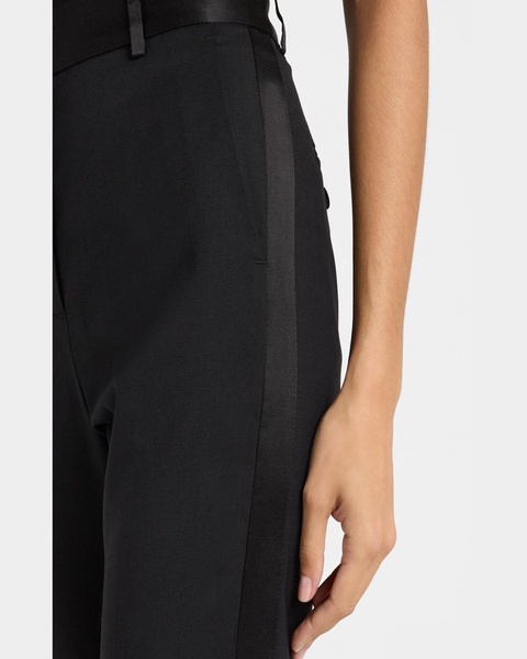 High-Rise Seasonless Wool Tuxedo Trousers