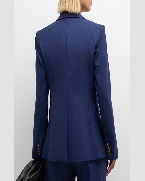 Single-Button Seasonless Wool Blazer