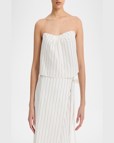 Stripe Draped Tank Top 