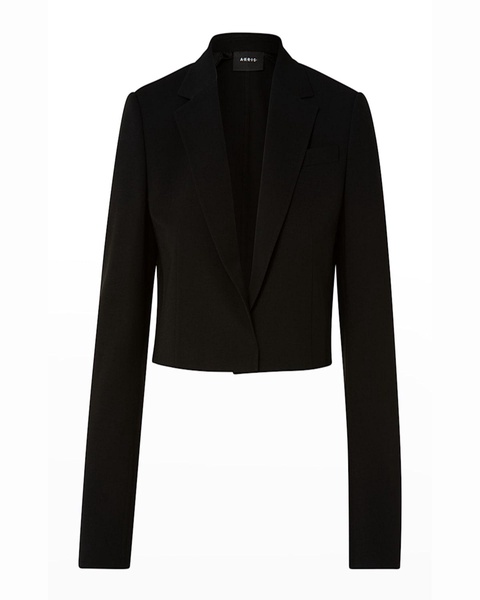 Cropped Double-Face Wool Jacket